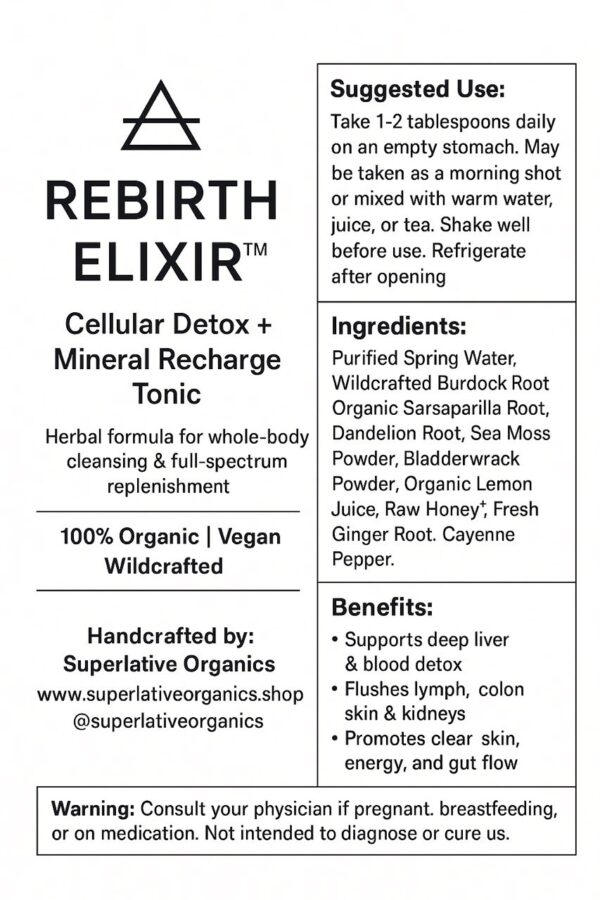 Rebirth Elixir™ – Cellular Detox & Mineral Recharge Tonic - Image 2
